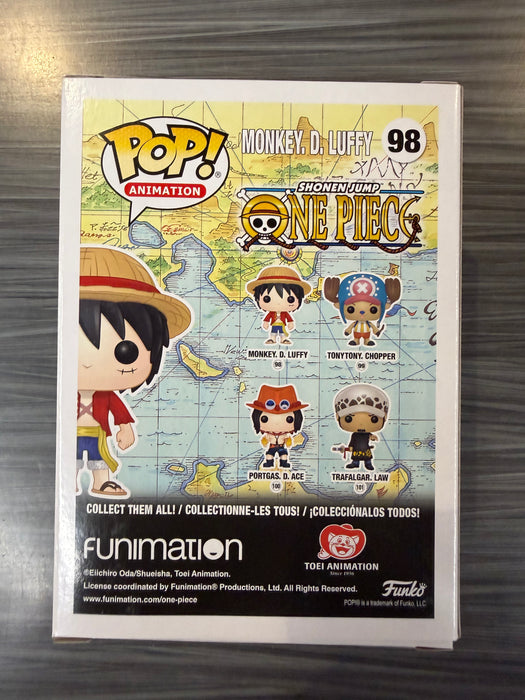 Funko POP! Animation: One Piece - Monkey. D. Luffy (Signed/Erica Schroeder/PSA) #98