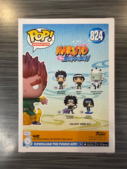 Funko POP! Animation: Naruto Shippuden - Might Guy [Eight Inner Gates] (GiTD)(Special Edition)(Signed/Skip Stellrecht/JSA) #824