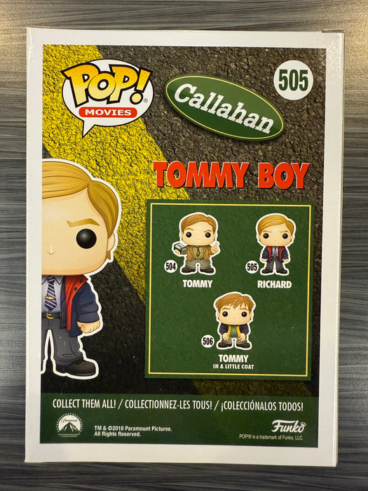 Funko POP! Movies: Tommy Boy - Richard (Signed/Davis Spade/JSA)(Damaged Box)#505