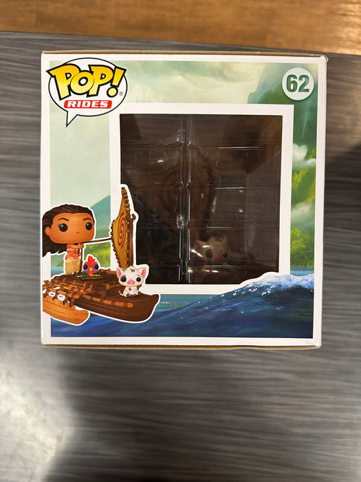 Funko POP Rides! Moana & Pua on Boat (2019 Summer Convention)(Damaged Box)  #62
