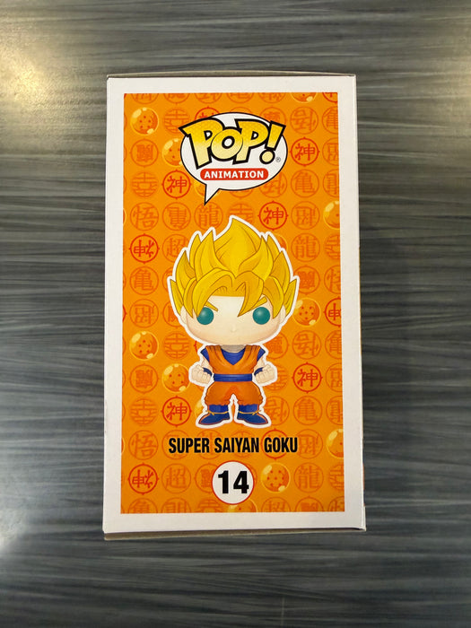 Funko POP! Animation: Dragon Ball Z - Super Saiyan Goku (Signed/Sean Schemmel/JSA)(Damaged Box) #14