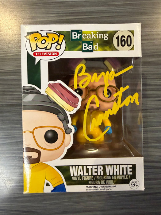 Funko POP! Television: Breaking Bad - Walter White (Signed/ Bryan Cranston/ SWAU)(Damaged Box) #160