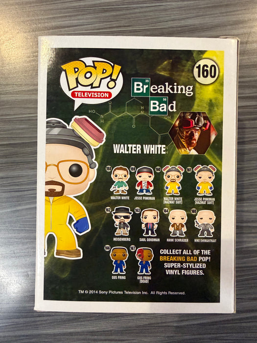 Funko POP! Television: Breaking Bad - Walter White (Signed/ Bryan Cranston/ SWAU)(Damaged Box) #160