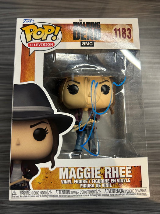 Funko POP! Television: The Walking Dead - Maggie Rhee (Signed/ Lauren Cohan/ Beckett)(Damaged Box) #1183
