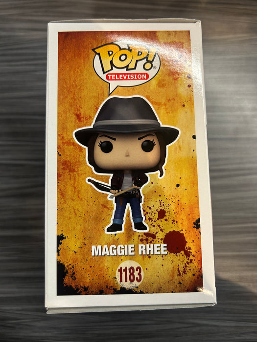 Funko POP! Television: The Walking Dead - Maggie Rhee (Signed/ Lauren Cohan/ Beckett)(Damaged Box) #1183