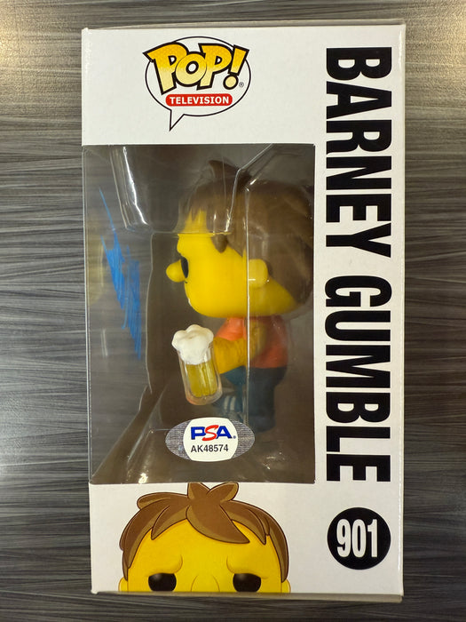 Funko POP! Television: The Simpsons - Barney Gumble (Signed/Dan Castellaneta/PSA) #901
