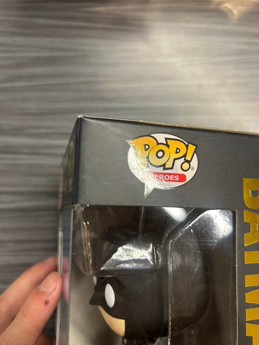 Funko POP! Heroes: Batman [Forever][Batman 80 Years](Signed/ Christian Bale/ Beckett)(Damaged Box) #289