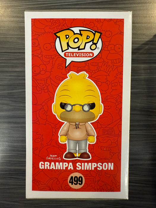 Funko POP! Television: The Simpsons - Grampa Simpson (Signed/Dan Castellaneta/PSA) #499