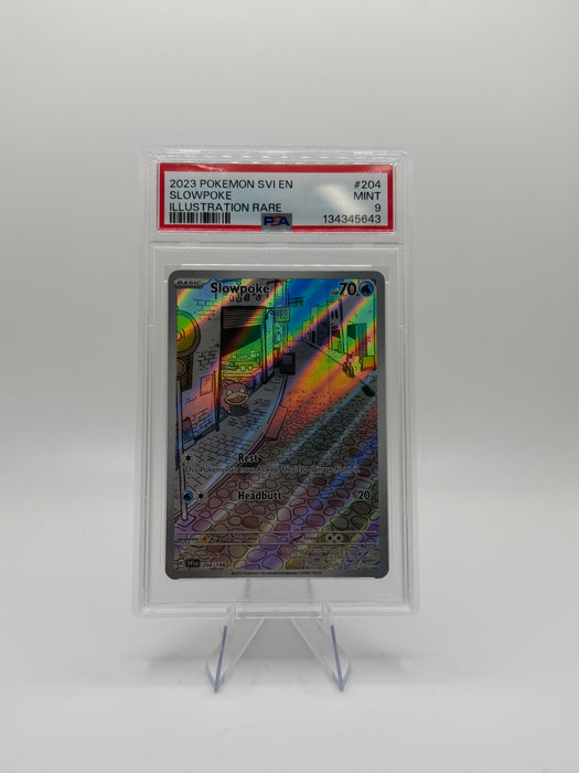 2023 POKEMON SVI EN Slowpoke #204 Illustration Rare [MINT PSA 9]