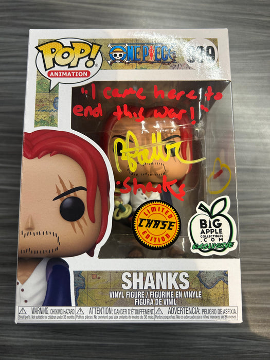 Funko POP! Animation: One Piece - Shanks (Big Apple)(CHASE)(Signed/Brandon Potter/JSA) #939