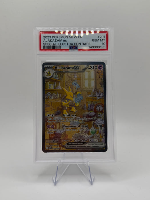 2023 POKEMON MEW EN Alakazam ex #201 Special Illustration Rare [GEM MT PSA 10]