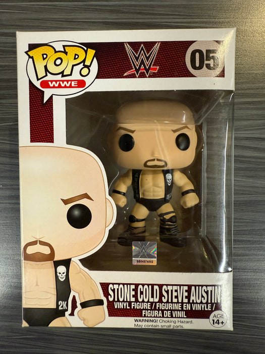 Funko POP! WWE: Stone Cold Steve Austin [2K 3:16 Vest] (GameStop/Missing Sticker)(Damaged Box) #05