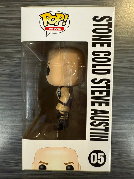 Funko POP! WWE: Stone Cold Steve Austin [2K 3:16 Vest] (GameStop/Missing Sticker)(Damaged Box) #05