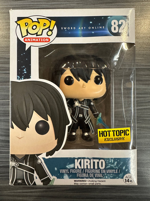Funko POP! Animation: Sword Art Online - Kirito (Hot Topic)(Damaged Box) [A] #82