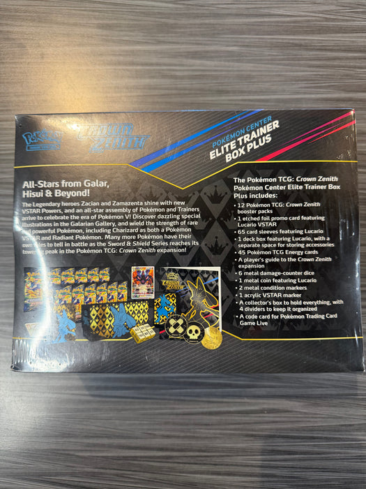 Pokémon TCG Crown Zenith Elite Trainer Box Plus [Pokemon Center] (Torn Seal)