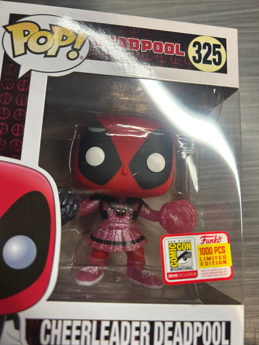 Funko POP! Deadpool: Cheerleader Deadpool [Pink Glitter] (2018 SDCC/1000 PCS)(Damaged Box) #325