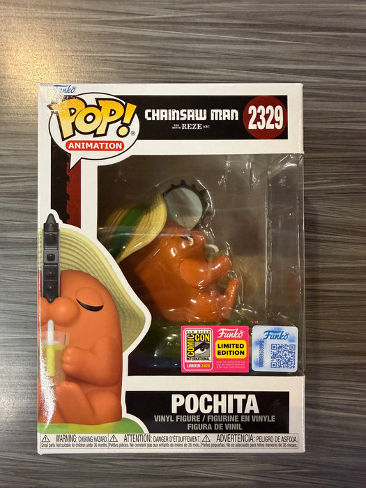 Funko POP! Animation: Chainsaw Man - Pochita [Lounging] (2026 SDCC) #2329