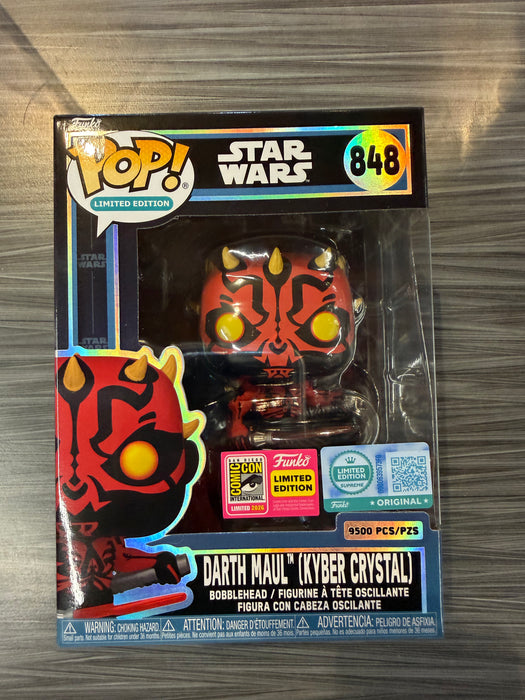 Funko POP! Limited Edition: Star Wars - Darth Maul [Kyber Crystal] (2026 SDCC)(Funko Supreme/9500 PCS) #848