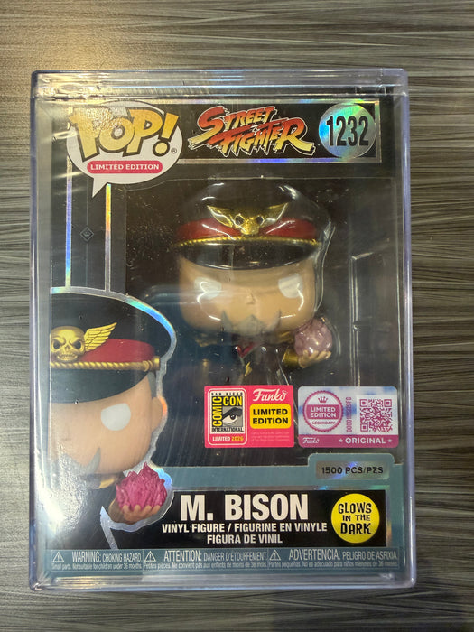 Funko POP! Limited Edition: Games - Street Fighter: M. Bison (GiTD)(2026 SDCC)(Funko Legendary/1500 PCS)(Damaged Box) #1232