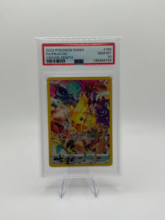 2023 POKEMON SWSH Pikachu #160 Crown Zenith [GEM MT PSA 10]