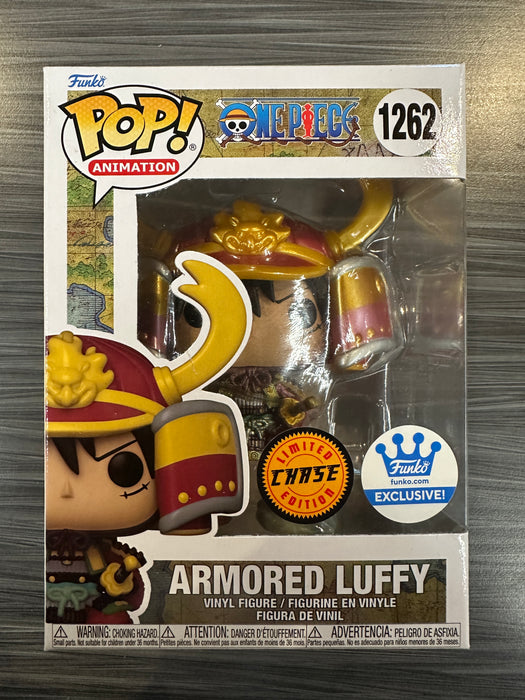 Funko POP! Animation: One Piece - Armored Luffy [Metallic] (CHASE)(Funko)(Damaged Box) #1262