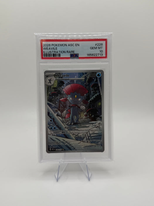2026 POKEMON ASC EN Weavile #228 Illustration Rare [GEM MT PSA 10]
