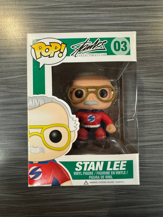 Funko POP! Stan Lee Collectibles: Stan Lee (Comikaze Missing Sticker)(Damaged Box) #03