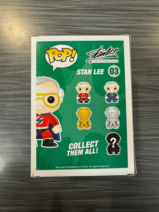 Funko POP! Stan Lee Collectibles: Stan Lee (Comikaze Missing Sticker)(Damaged Box) #03