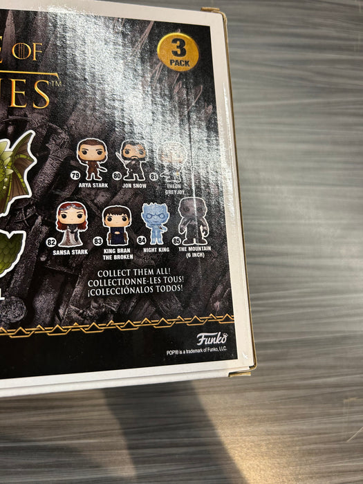 Funko POP! Game of Thrones: Drogon, Viserion, & Rhaegal (2020 Spring Convention)(Damaged Box)[3-Pack]