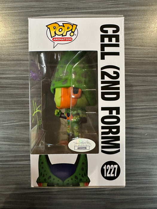 Funko POP! Animation: Dragon Ball Z - Cell [2ND Form] (2022 NYCC)(Signed/Dameon Clarke/JSA)(Damaged Box) #1227