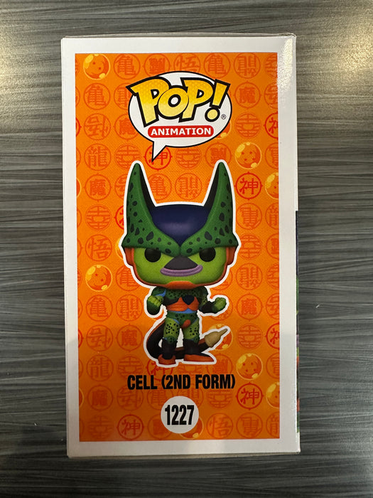 Funko POP! Animation: Dragon Ball Z - Cell [2ND Form] (2022 NYCC)(Signed/Dameon Clarke/JSA)(Damaged Box) #1227