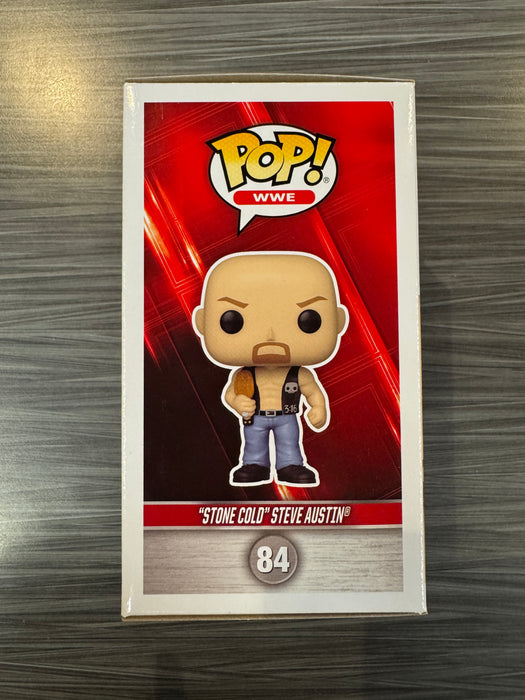 Funko POP! WWE: "Stone Cold" Steve Austin [Blue Sig.] (Signed/Steve Austin/Beckett) #84