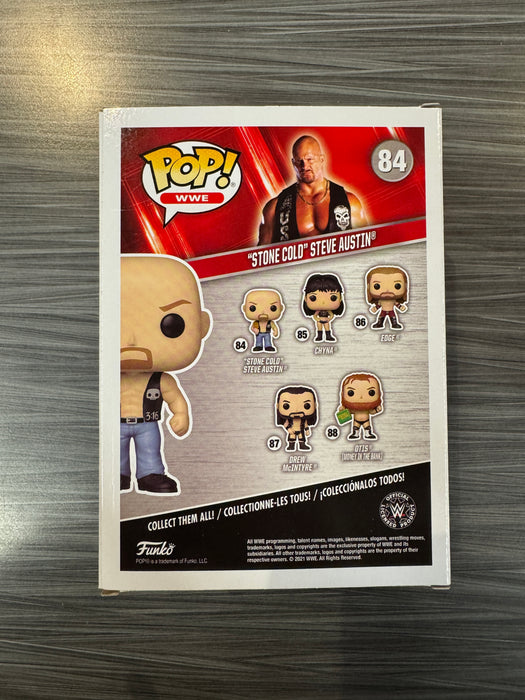 Funko POP! WWE: "Stone Cold" Steve Austin [Blue Sig.] (Signed/Steve Austin/Beckett) #84