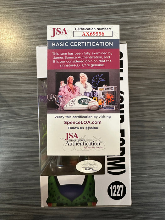 Funko POP! Animation: Dragon Ball Z - Cell [2ND Form] (2022 NYCC)(Signed/Dameon Clarke/JSA)(Damaged Box) #1227