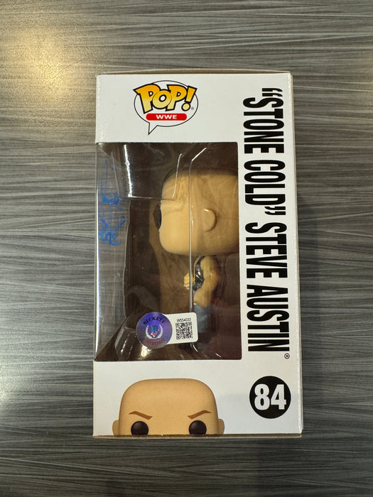 Funko POP! WWE: "Stone Cold" Steve Austin [Blue Sig.] (Signed/Steve Austin/Beckett) #84