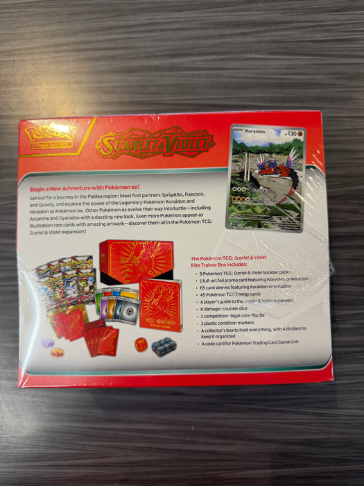 Pokémon TCG Scarlet & Violet Koraidon Elite Trainer Box [Tear]