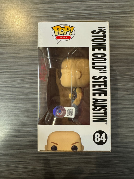 Funko POP! WWE: "Stone Cold" Steve Austin [Red Sig.] (Signed/Steve Austin/Beckett) #84