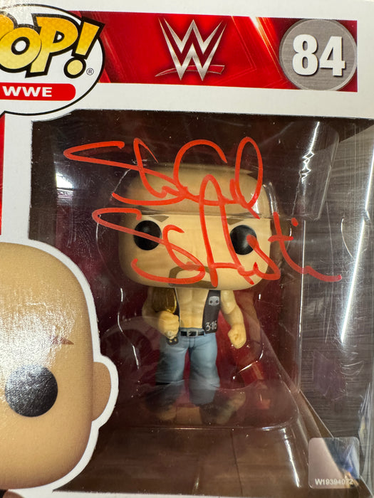 Funko POP! WWE: "Stone Cold" Steve Austin [Red Sig.] (Signed/Steve Austin/Beckett) #84