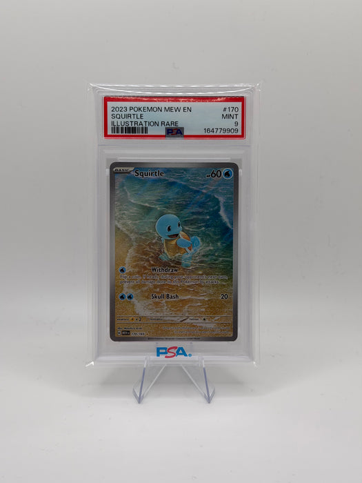 2023 POKEMON MEW EN Squirtle #170 Illustration Rare [MINT 9]