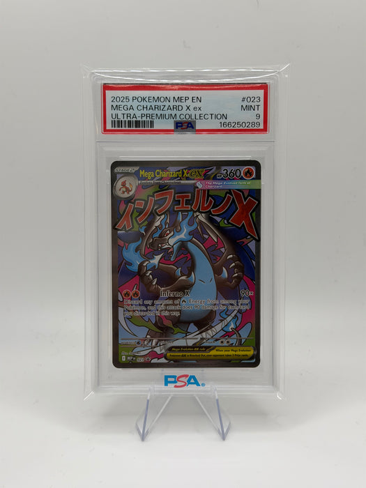 2025 POKEMON MEP EN Mega Charizard X ex #023 Ultra-Premium Collection [MINT 9]
