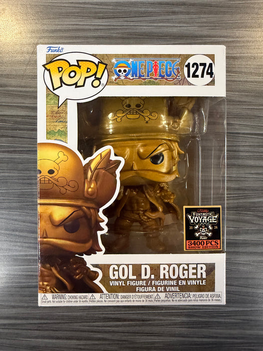 Funko POP! Animation: One Piece - Gol D. Roger [Gold] (Funtastic Voyage 3400 PCS Show Edition) #1274