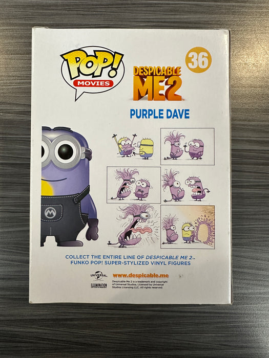 Funko POP! Movies: Despicable Me 2 - Purple Dave (2014 SDCC)(Damaged Box) #36