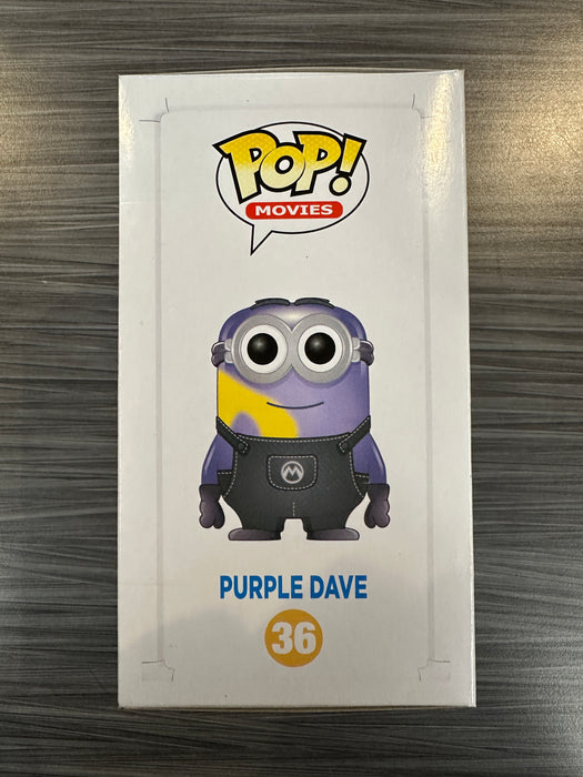 Funko POP! Movies: Despicable Me 2 - Purple Dave (2014 SDCC)(Damaged Box) #36