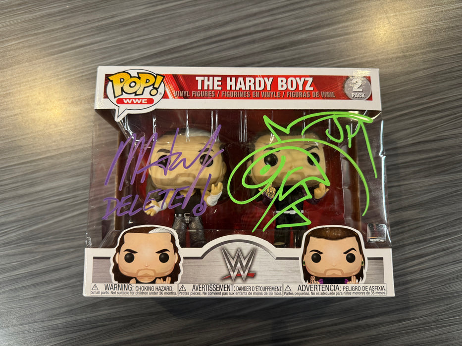 Funko POP! WWE: The Hardy Boyz (Signed/Jeff Hardy & Matt Hardy/Fanatics)(Damaged Box)[2-Pack]