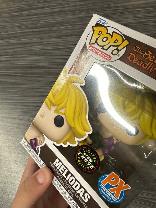 Funko POP! Animation: The Seven Deadly Sins - Meliodas [Demon Mode] (PX Preview)(CHASE)(Damaged Box)[A] #1344