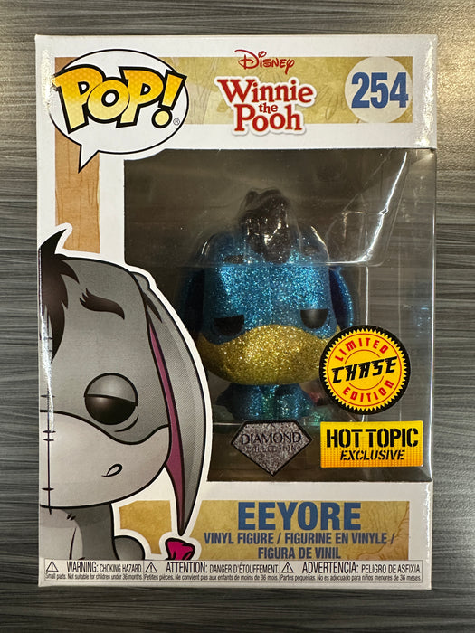 Funko POP! Disney: Winnie The Pooh - Eeyore (CHASE)(Diamond)(Hot Topic) #254
