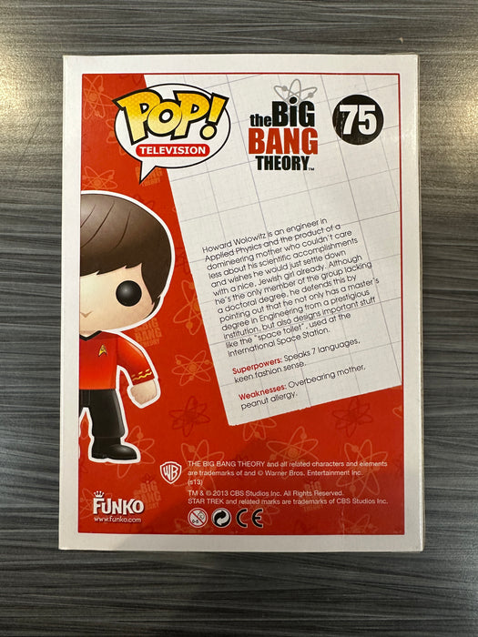Funko POP! Television: The Big Bang Theory - Howard Wolowitz [Star Trek] (Damaged Box) #75