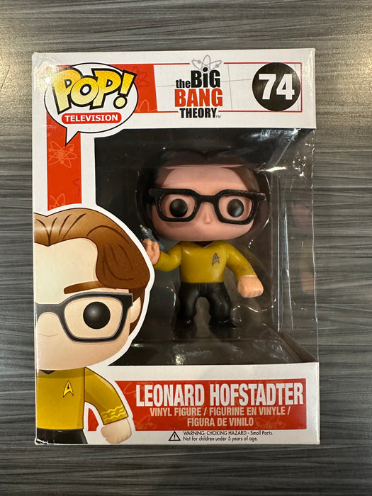 Funko POP! Television: The Big Bang Theory - Leonard Hofstadter [Star Trek] (Damaged Box) #74