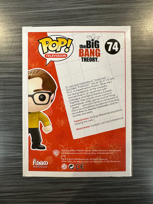Funko POP! Television: The Big Bang Theory - Leonard Hofstadter [Star Trek] (Damaged Box) #74