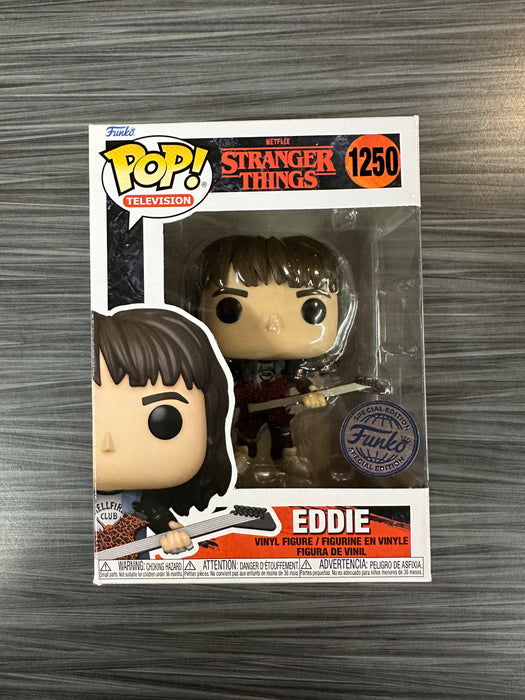 Funko POP! Television: Stranger Things - Eddie (New Special Edition Sticker) #1250